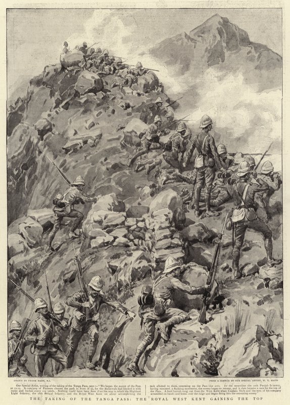 La Toma del Paso de Tanga, el Real Oeste de Kent Alcanzando la Cima de Frank Dadd