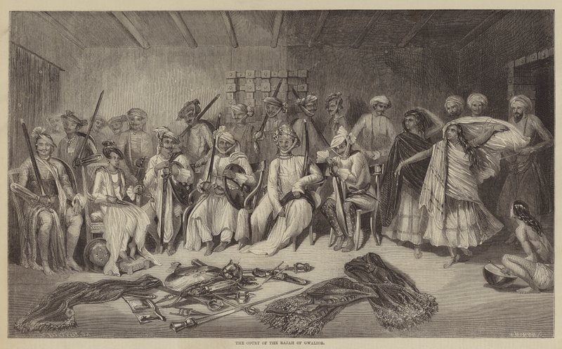 La corte del Rajá de Gwalior de Frank Vizetelly