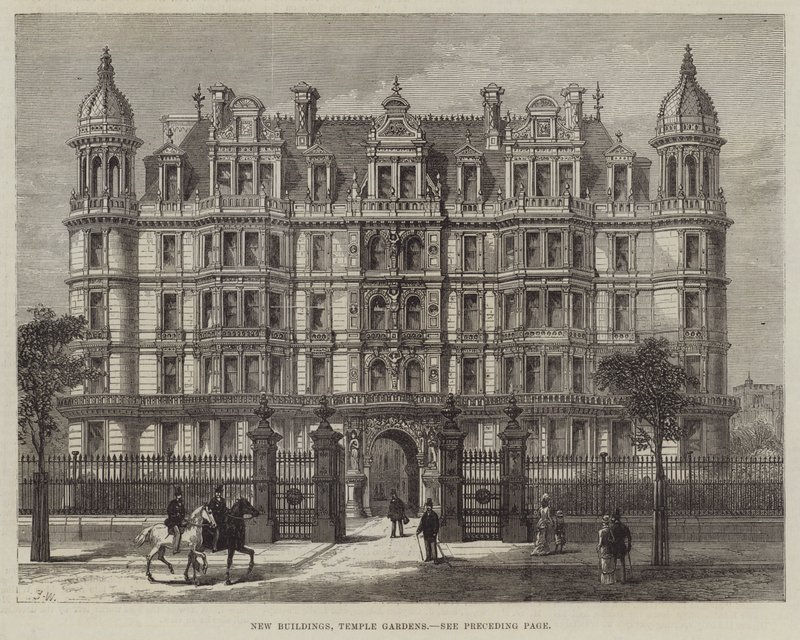 Nuevos edificios, Temple Gardens de Frank Watkins