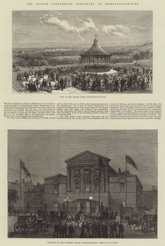 El centenario de George Stephenson en Newcastle-on-Tyne de Frank Watkins