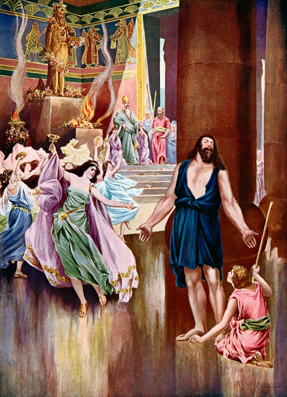 Sansón y Dalila, último acto última escena de Frank Adams