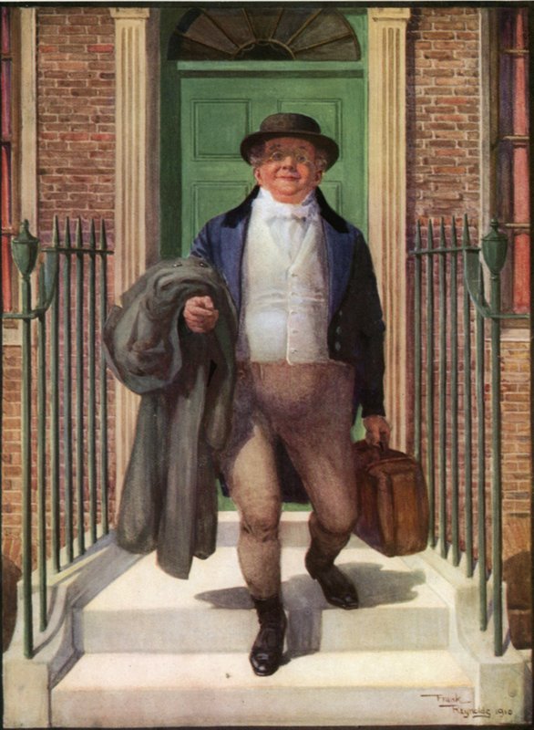 Mr. Pickwick (litografía en color) de Frank Reynolds