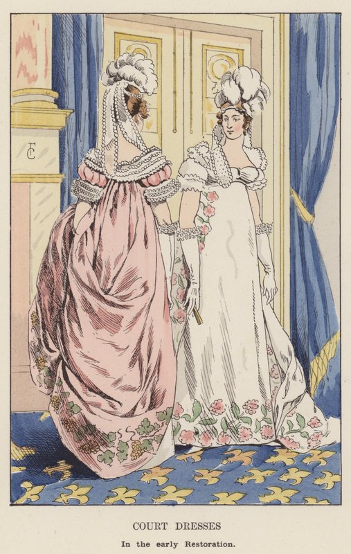 Vestidos de Corte, en la temprana Restauración de François Courboin
