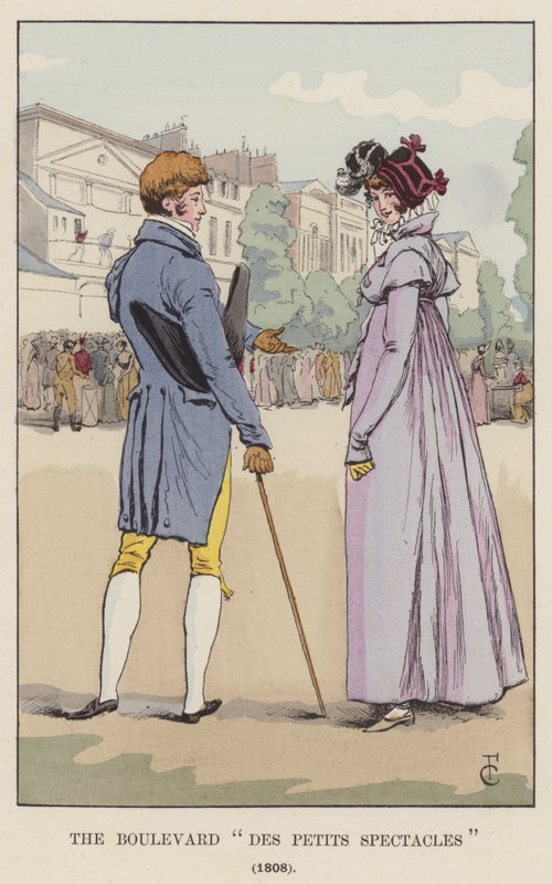 El Boulevard Des Petits Spectacles, 1808 de François Courboin