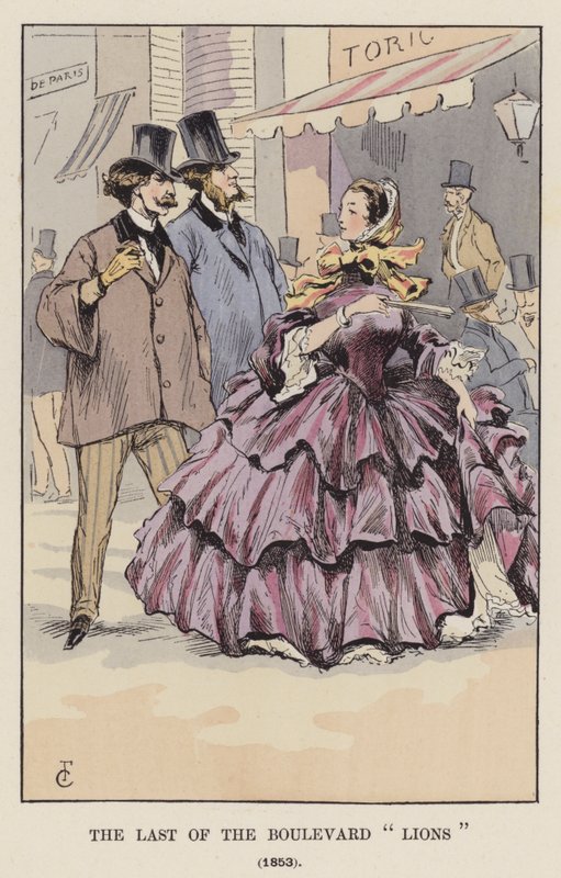 El Último de los Leones del Boulevard, 1853 de François Courboin