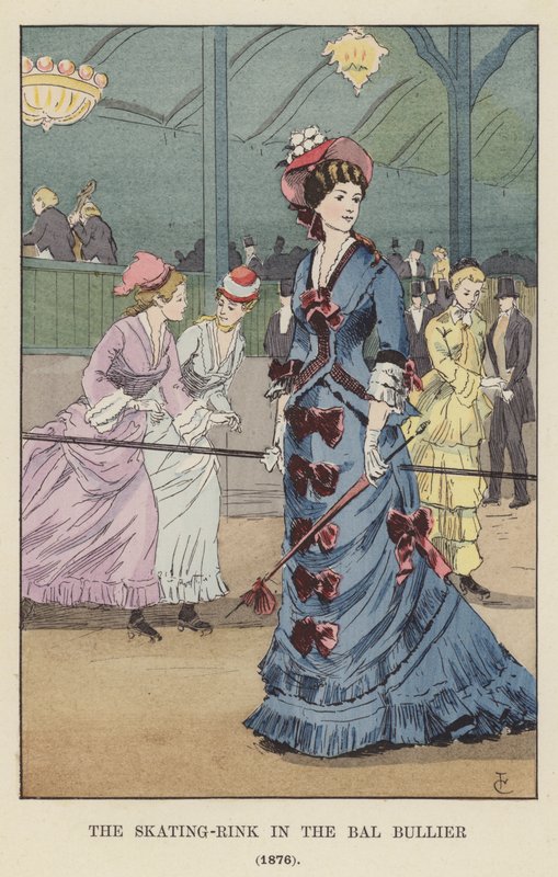 La Pista de Patinaje en el Bal Bullier, 1876 de François Courboin