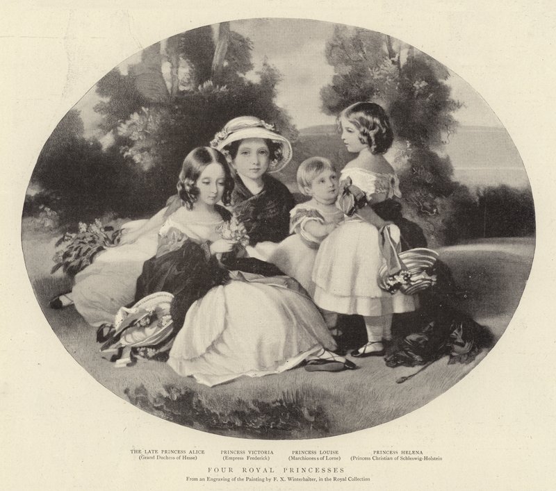 Cuatro princesas reales de Franz Xaver Winterhalter