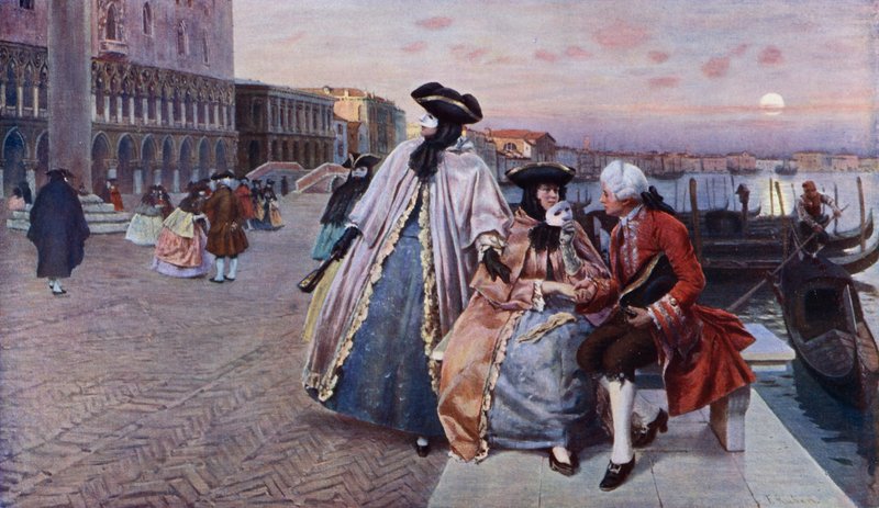 Después del Baile, Venecia de Franz Leo Ruben