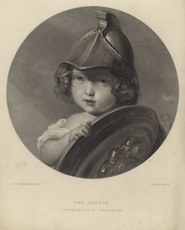 La princesa Helena como la Amazona de Franz Xaver Winterhalter