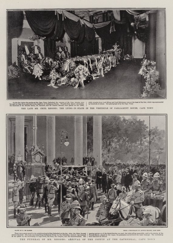 Funeral de Cecil Rhodes de Frederic de Haenen
