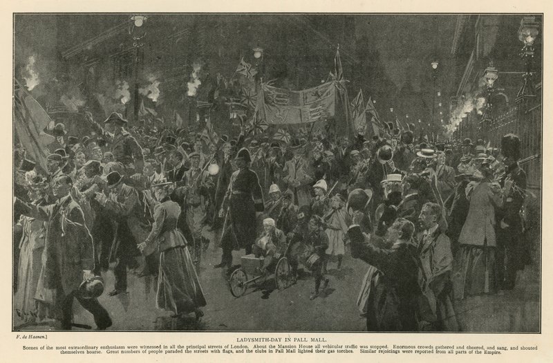 Día de Ladysmith en Pall Mall de Frederic de Haenen