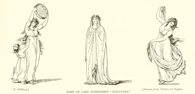 Algunas de las actitudes de Lady Hamilton de Frederich Rehberg