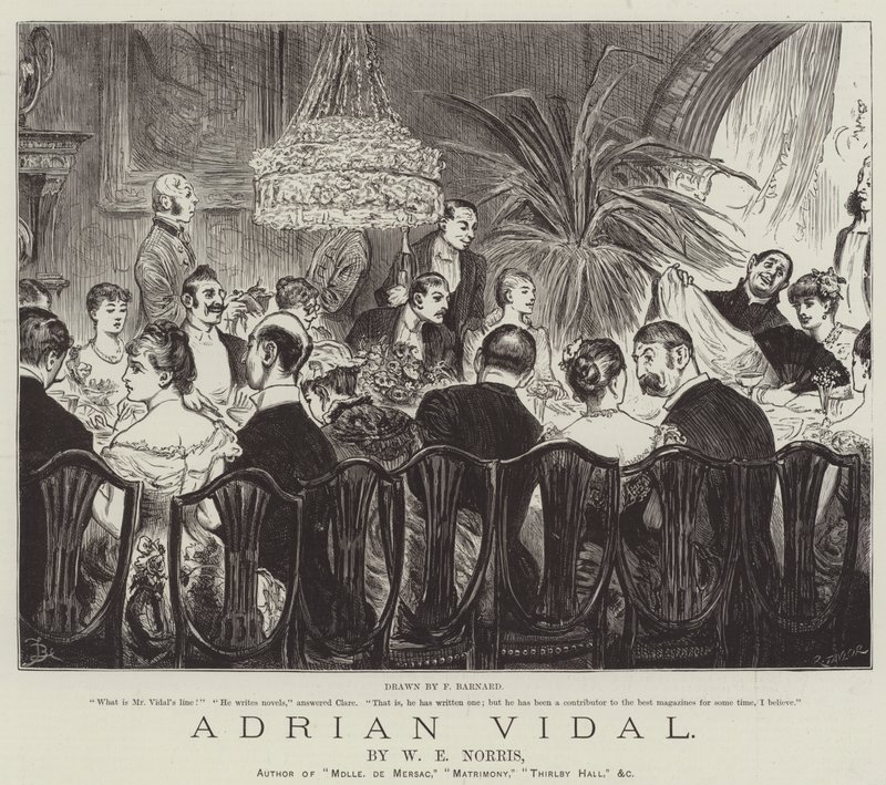 Adrian Vidal, por W E Norris de Frederick Barnard