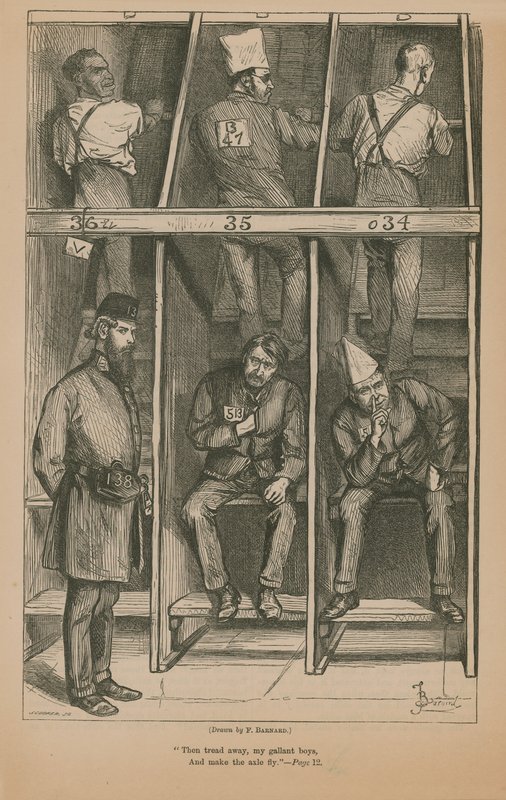 Prisioneros en la rueda de molino de Frederick Barnard