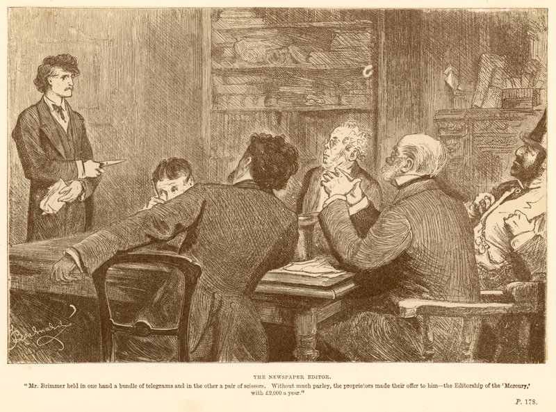 El editor de periódicos de Frederick Barnard