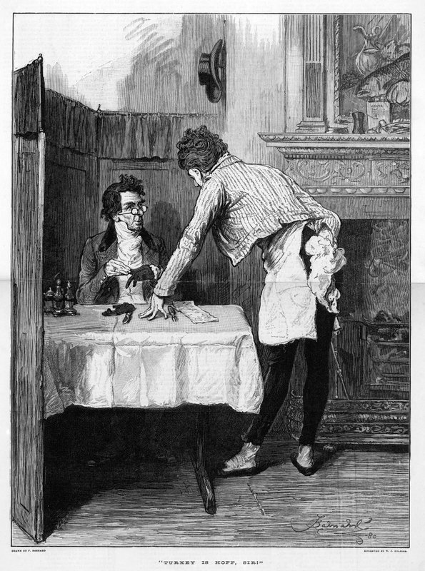 ¡El pavo está caliente, señor! de Frederick Barnard