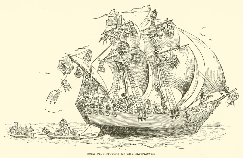 Imagen auténtica del Mayflower de Frederick Burr Opper