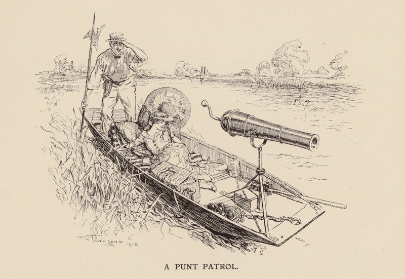 A Punt Patrol (litografía) de Frederick Henry Townsend