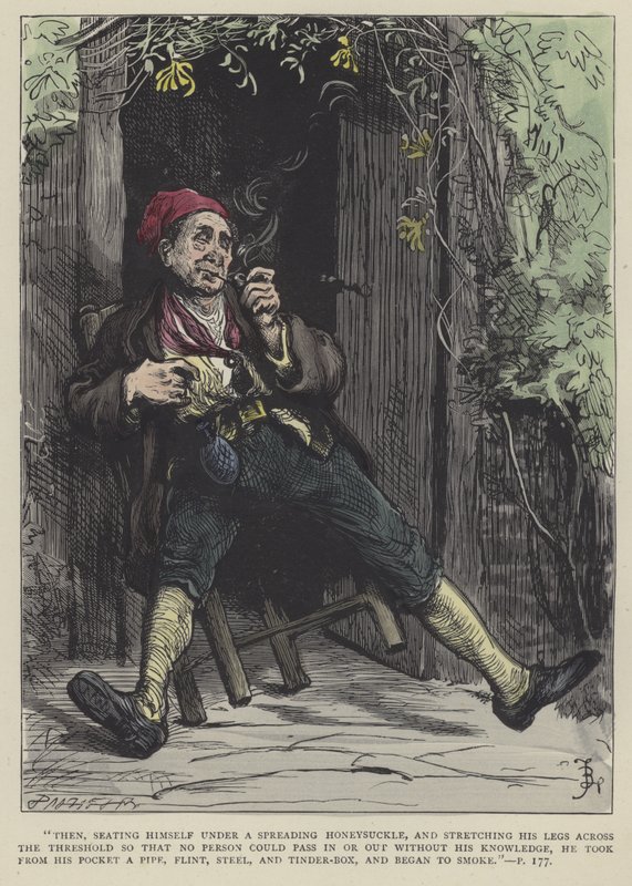 Ilustración para Barnaby Rudge de Frederick L. Bernard