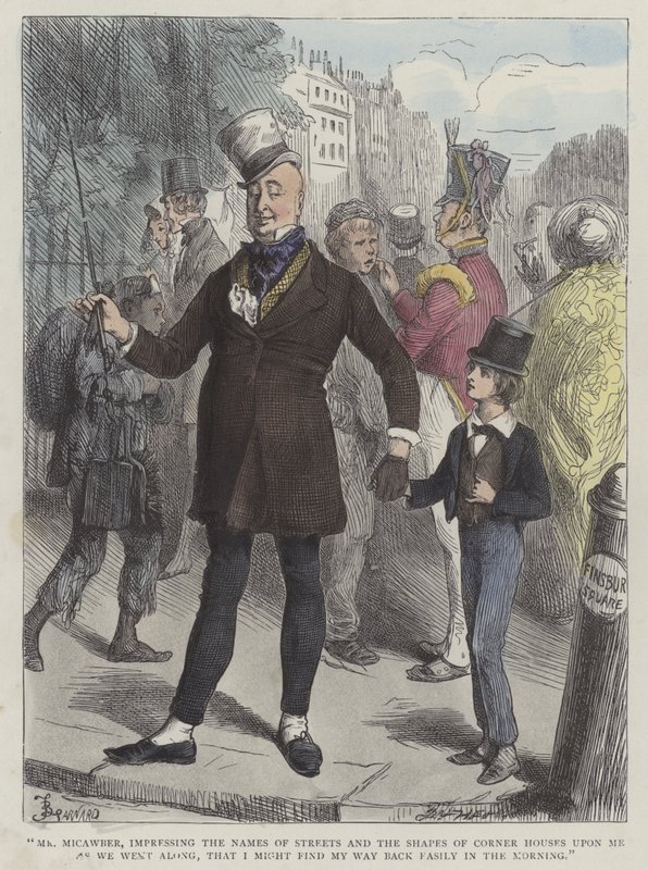 Ilustración para David Copperfield de Frederick L. Bernard