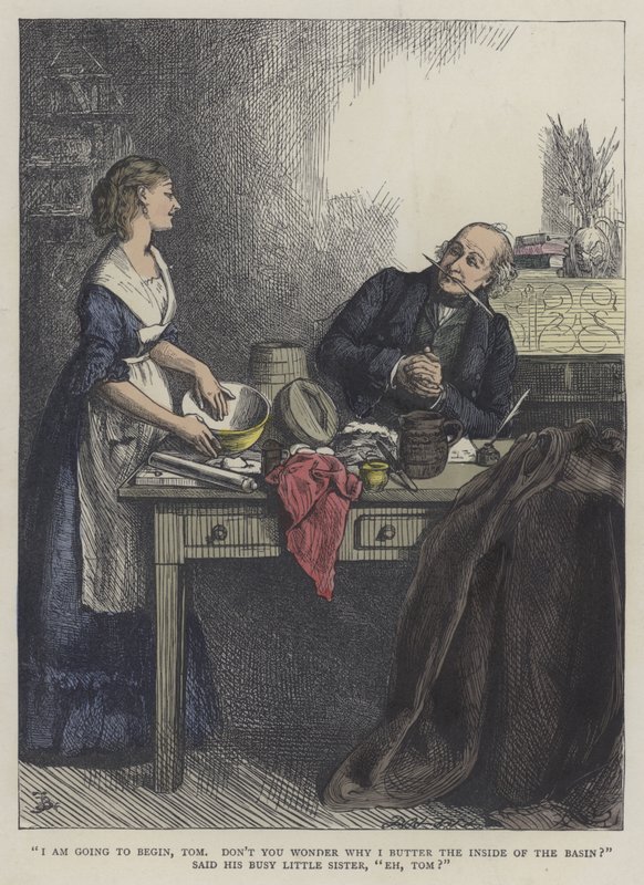 Ilustración para Martin Chuzzlewit de Frederick L. Bernard