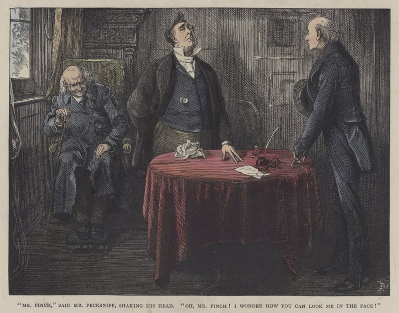 Ilustración para Martin Chuzzlewit de Frederick L. Bernard