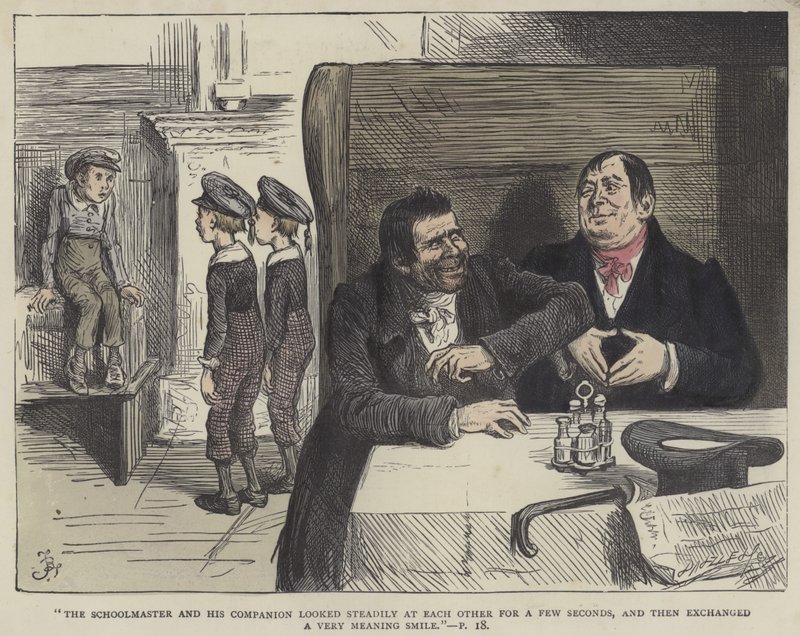 Ilustración para Nicholas Nickleby de Frederick L. Bernard