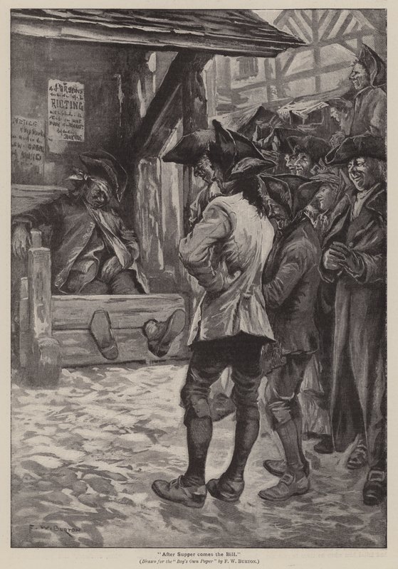 "Después de la cena viene la cuenta" de Frederick William Burton