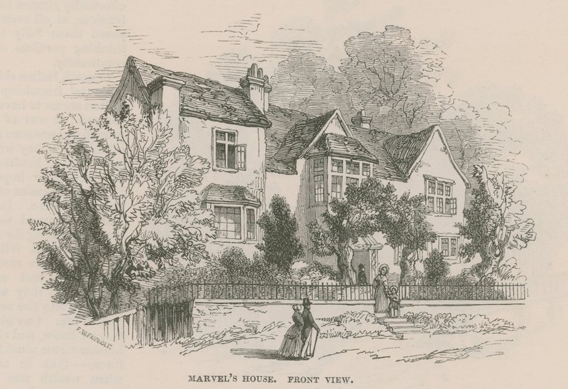 Casa de Andrew Marvel, Highgate, Londres de Frederick William Fairholt