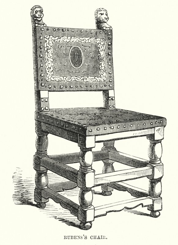 La silla de Rubens (grabado) de Frederick William Fairholt