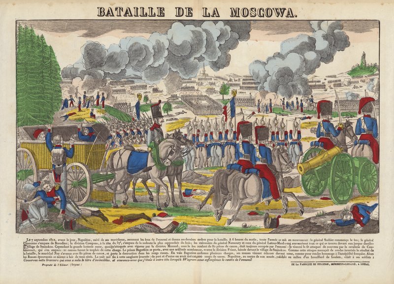 Batalla de la Moscowa de French School