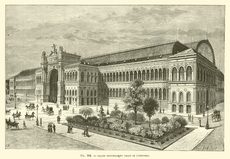 Fachada Principal del Palacio de la Industria de French School