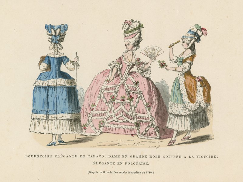 Moda femenina francesa, 1780 de French School