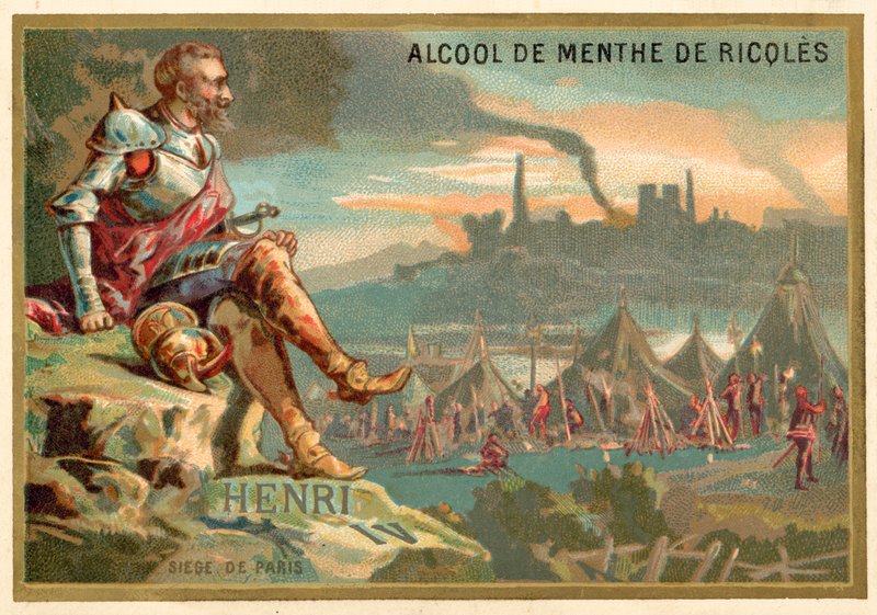 Enrique IV de Francia en el Sitio de París, 1590 de French School