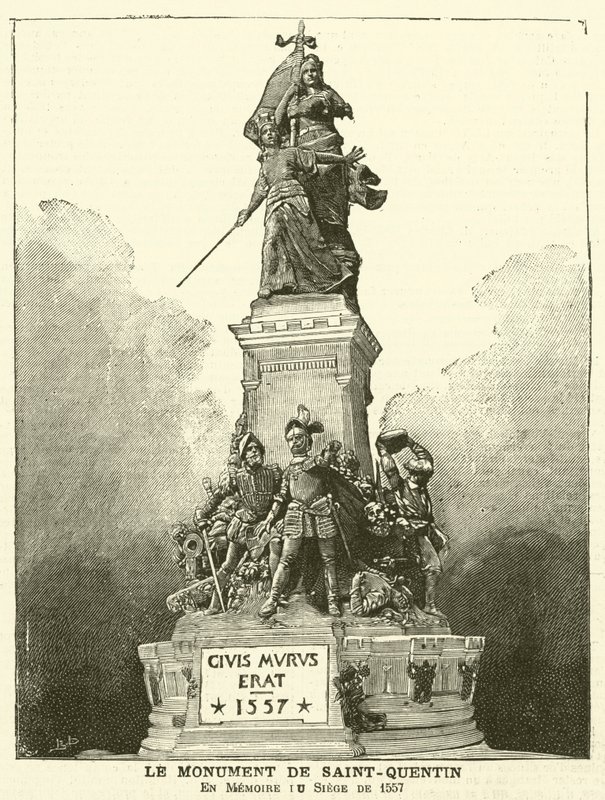 Monumento conmemorativo de la Batalla de Saint-Quentin, 1557 de French School