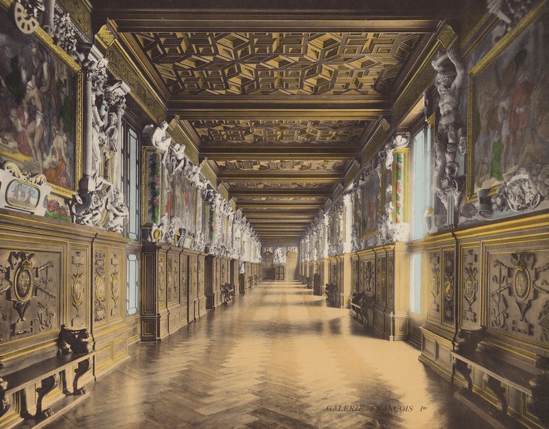 Fontainebleau: Galería Francois Ier (foto en color) de French Photographer
