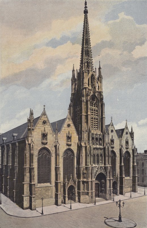 Lille, Fachada O de la Iglesia Saint-Maurice de French Photographer