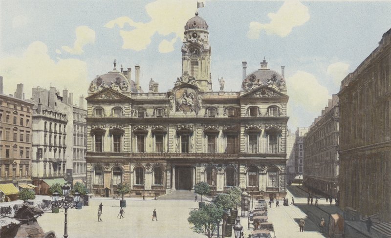 Lyon, Plaza des Terreaux, Ayuntamiento de French Photographer