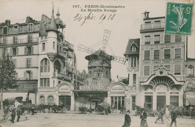 París, Montmartre, Le Moulin Rouge de French Photographer