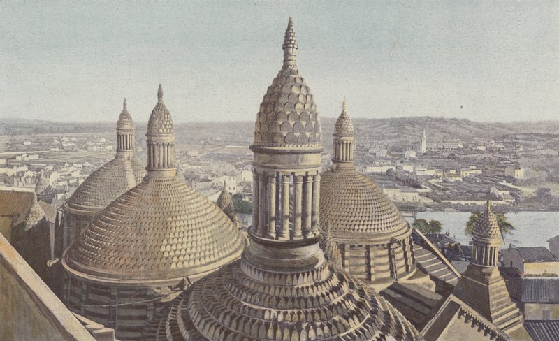 Périgueux, Catedral Saint-Front, Cúpulas vistas desde el campanario de French Photographer