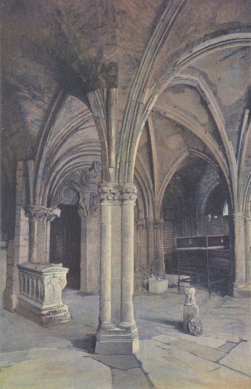 Saint-Pere-sous-Vezelay, Iglesia, Pórtico O (antes de la restauración) de French Photographer