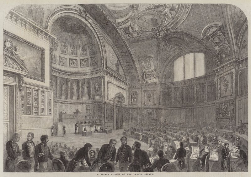 Una Sesión Reciente del Senado Francés de French School