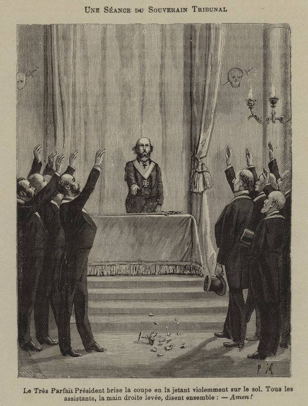 Reunión del Consejo Supremo (grabado) de French School