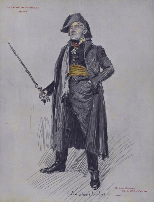 Andre Calmettes como General Favernay en LEpave de French School