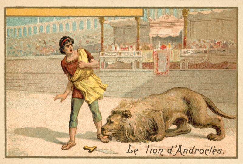 Androcles y el león de French School