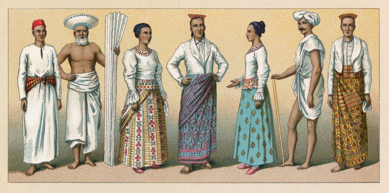Traje de Asia de French School