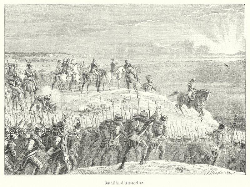 Batalla de Austerlitz de French School