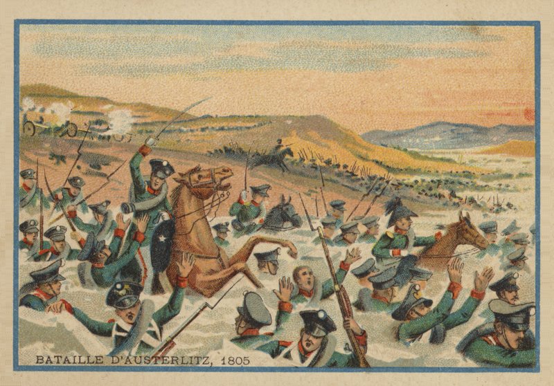 Batalla de Austerlitz en 1805 de French School