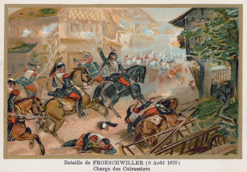 Batalla de Froeschwiller, carga de los coraceros de French School