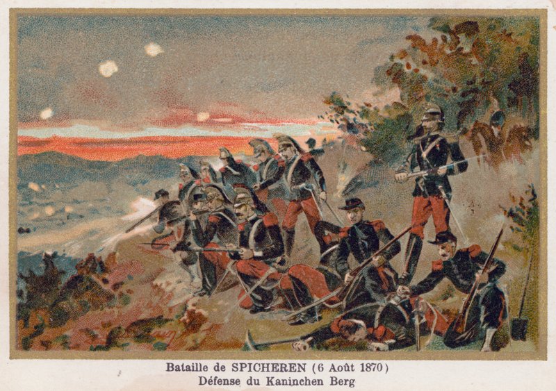 Batalla de Spicheren, la defensa de Kaninchenberg de French School